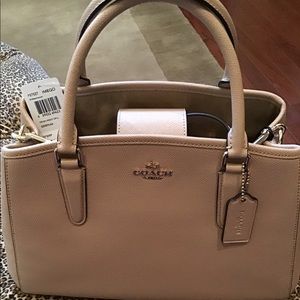 NEW COACH MARGOT CARRYALL IN CROSSGRAIN LEATHER 🌹